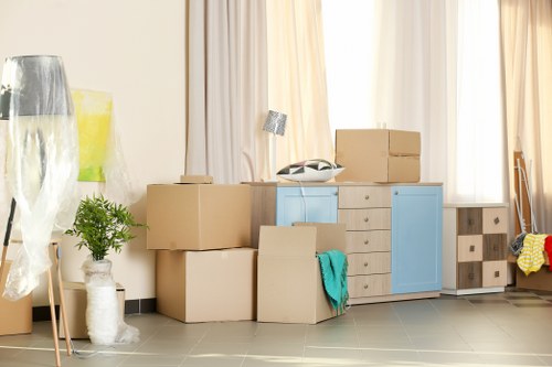 Removal team preparing a home move in Cambridgeheath