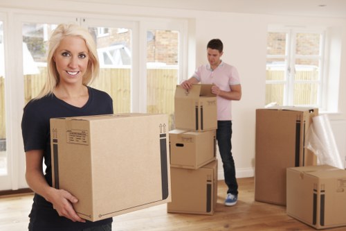 Loading furniture and boxes for a local Cambridge Heath move