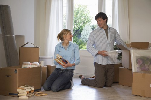 Van removal team supporting a flat move near Cambridgeheath