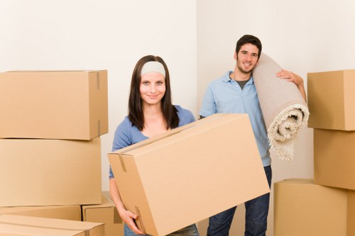 Careful handling of household items during a Cambridge Heath move